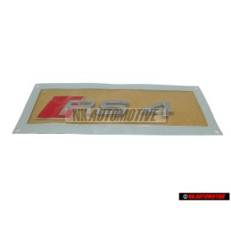 Audi Original RS4 Arrière Embleme Monogramme Logo Chrome Rouge - 8H0853740 2ZZ
