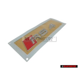 Audi Original RS4 Arrière Embleme Monogramme Logo Chrome Rouge - 8H0853740 2ZZ