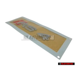 Audi Original RS4 Arrière Embleme Monogramme Logo Chrome Rouge - 8H0853740 2ZZ