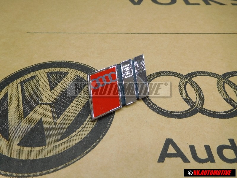 Audi Original S3 Avant Embleme Monogramme Logo Chrome Rouge - 8L7853736 2ZZ