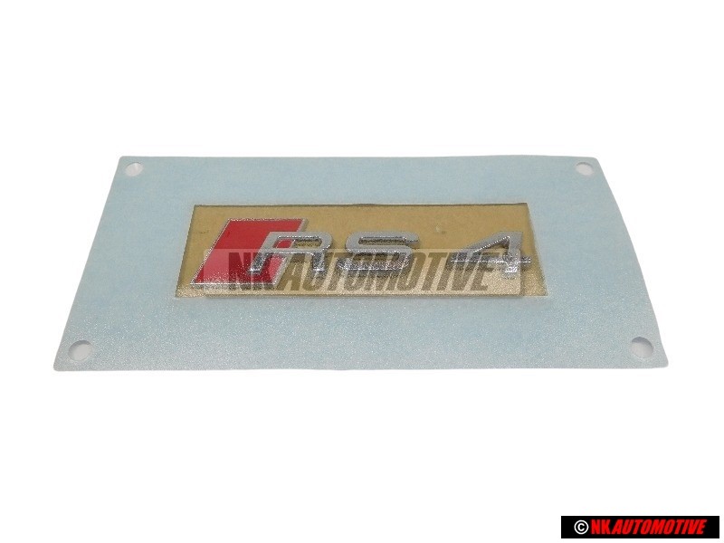 Audi Original RS4 Côté Embleme Monogramme Logo Chrome Rouge - 8E0853601