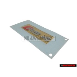 Audi Original RS4 Côté Embleme Monogramme Logo Chrome Rouge - 8E0853601