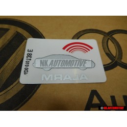 Audi Original Etiquette 'Alarm' - 443010026F
