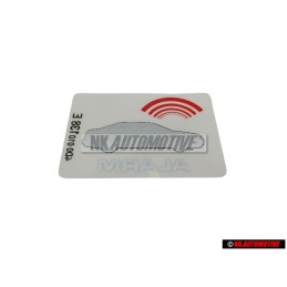 Audi Original Etiquette 'Alarm' - 443010026F