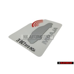 Audi Original Etiquette 'Alarm' - 443010026F