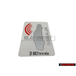 Audi Original Etiquette 'Alarm' - 443010026F