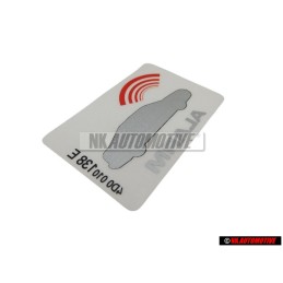 Audi Original Etiquette 'Alarm' - 443010026J