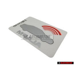 Audi Original Etiquette 'Alarm' - 443010026J