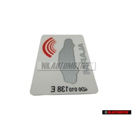 Audi Original Etiquette 'Alarm' - 443010026J