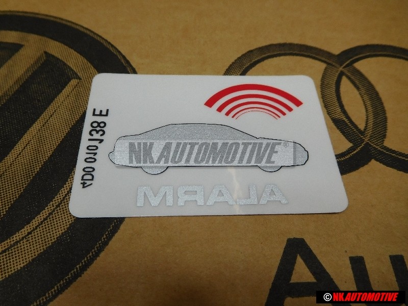 Audi Original Etiquette 'Alarm' - 443010026G