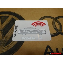 Audi Original Etiquette 'Anti Theft' - 443010016M