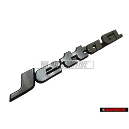VW Original JETTA GL Arrière Embleme Monogramme Logo Argent Brossé - 165853687P