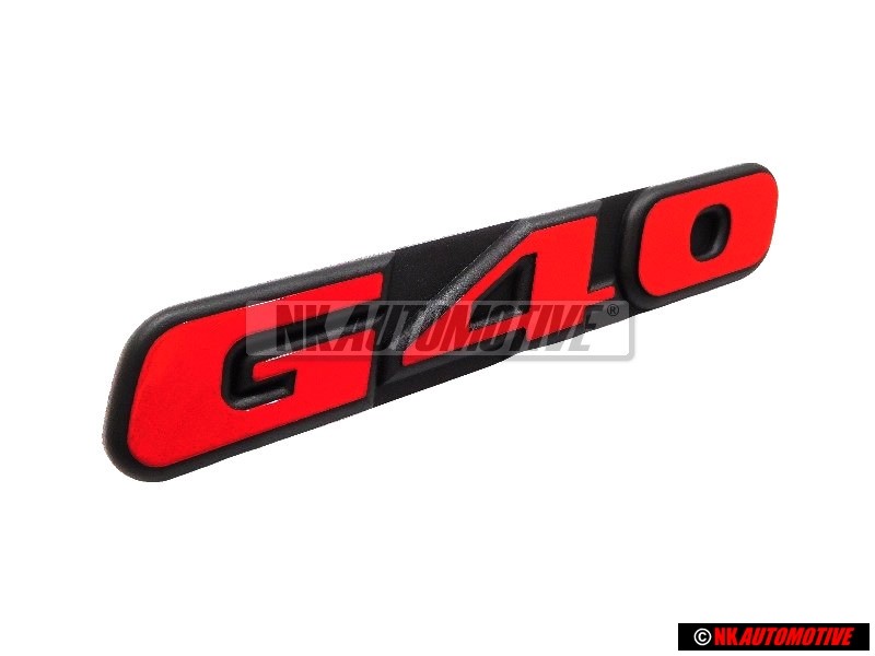 VW Original G40 Avant Embleme Monogramme Logo Rouge - 871853679D
