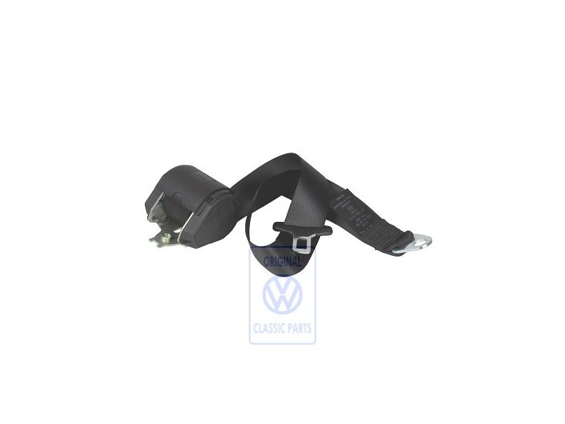 VW Original Ceinture De Securite 3 Points Noir Satine - 2D1857816A 01C