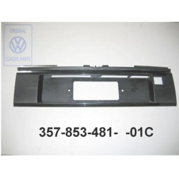 VW Original Ecran P. Plaque De Police Noir Satine - 357853481 01C