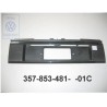 VW Original Ecran P. Plaque De Police Noir Satine - 357853481 01C